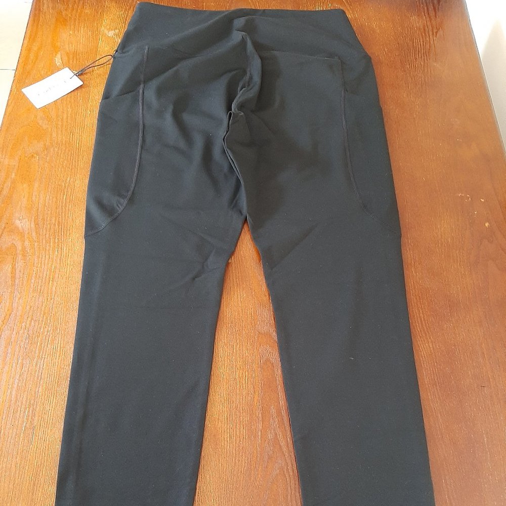 Black Plus Size Leggings, Sz XXL